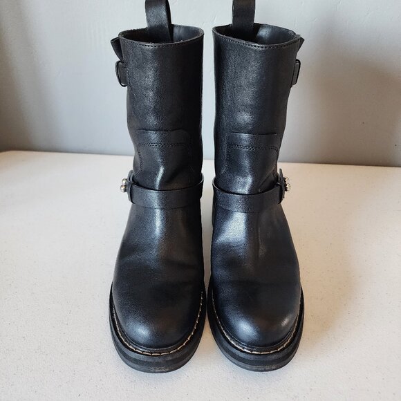 Rag & Bone Black Moto Boot "EUC" - Picture 3 of 16